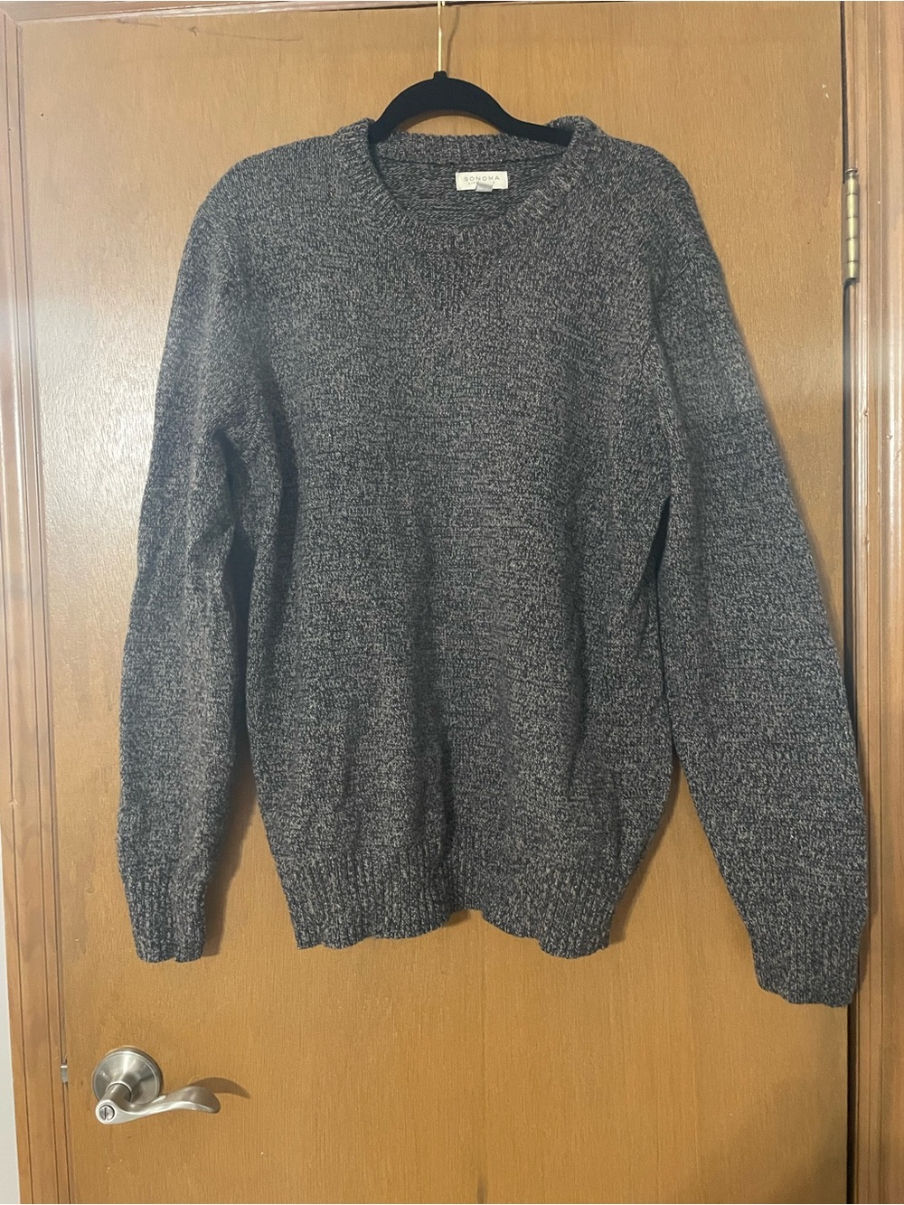 Sonoma Men's Crewneck Sweater in Charcoal Gray